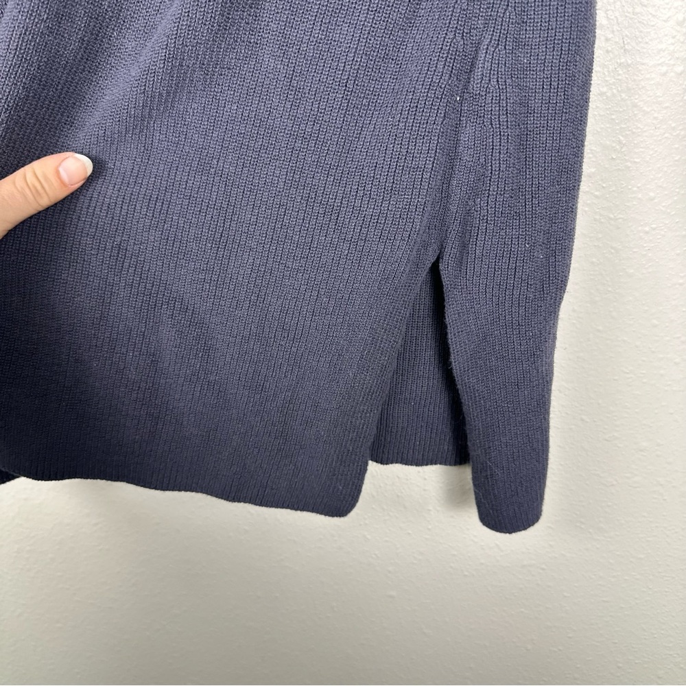 EILEEN FISHER Women XS Peruvian Organic Cotton Crepe Grey Knit Cardigan Sweater - Picture 5 of 7